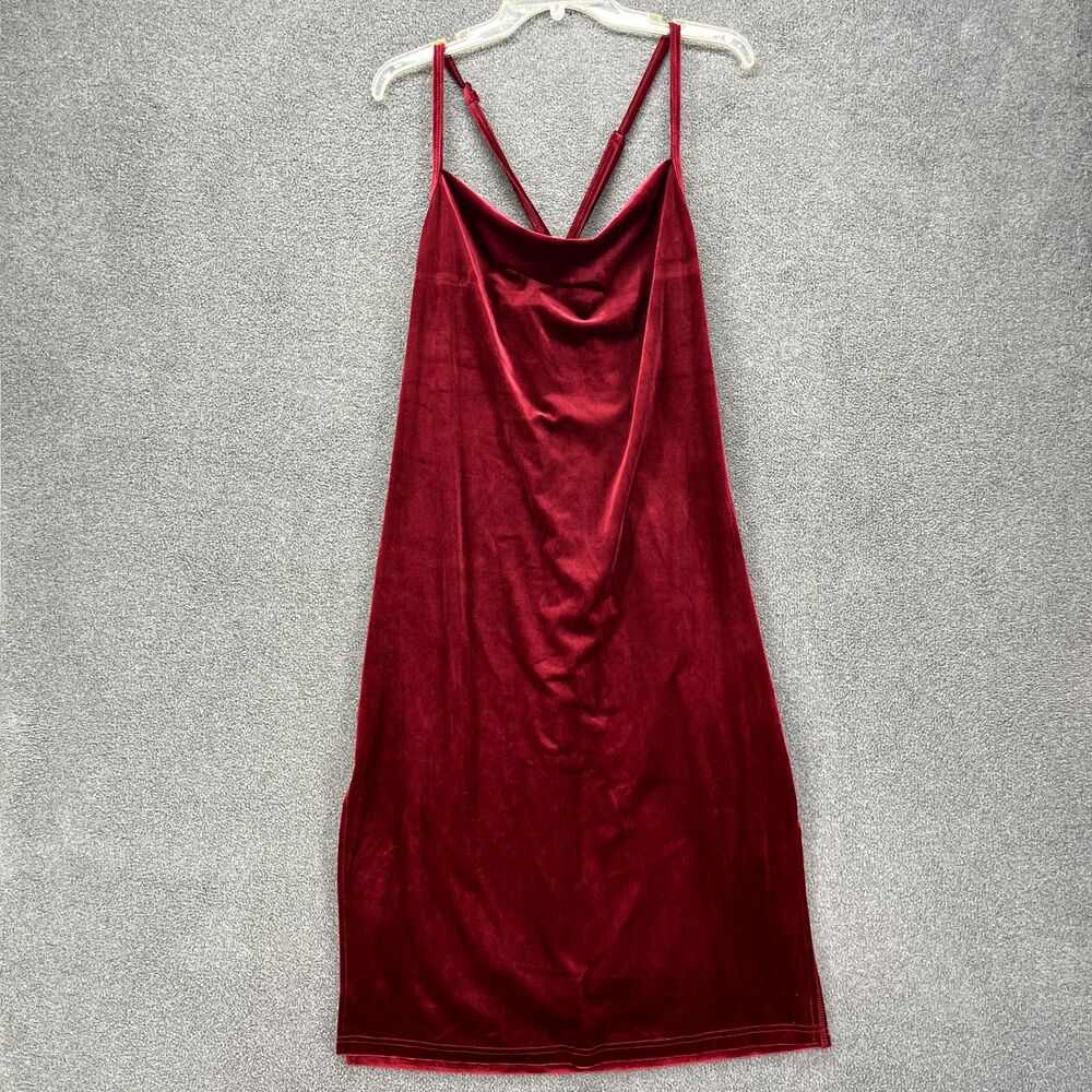 Bloomchic Dress Women Plus 1X 14 16 Red Velvet Bodycon Stretch Adjustable straps